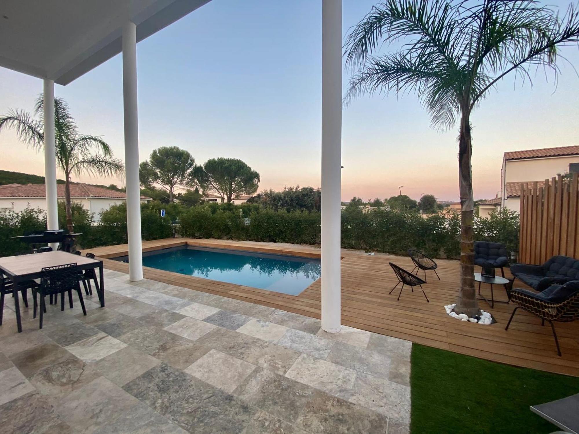 Villa La De Luxe Entre Mer Et Montagne Villetelle Ngoại thất bức ảnh